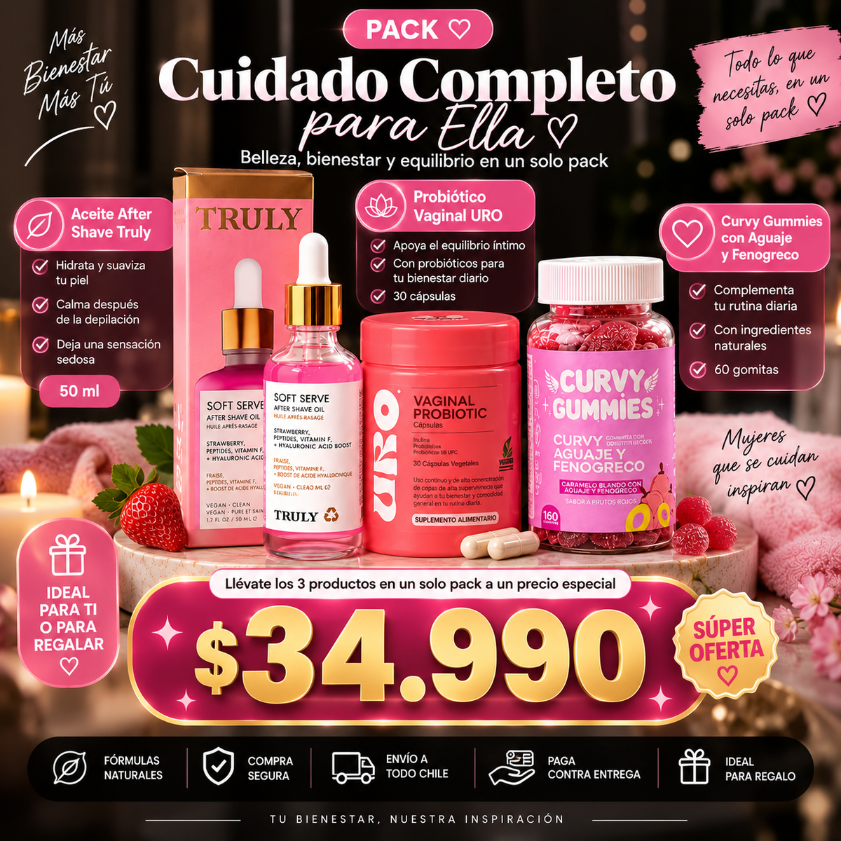 PACK CUIDADO PARA ELLA