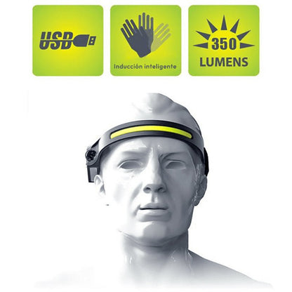 ⭐LINTERNA CINTILLO RECARGABLE CON SENSOR
